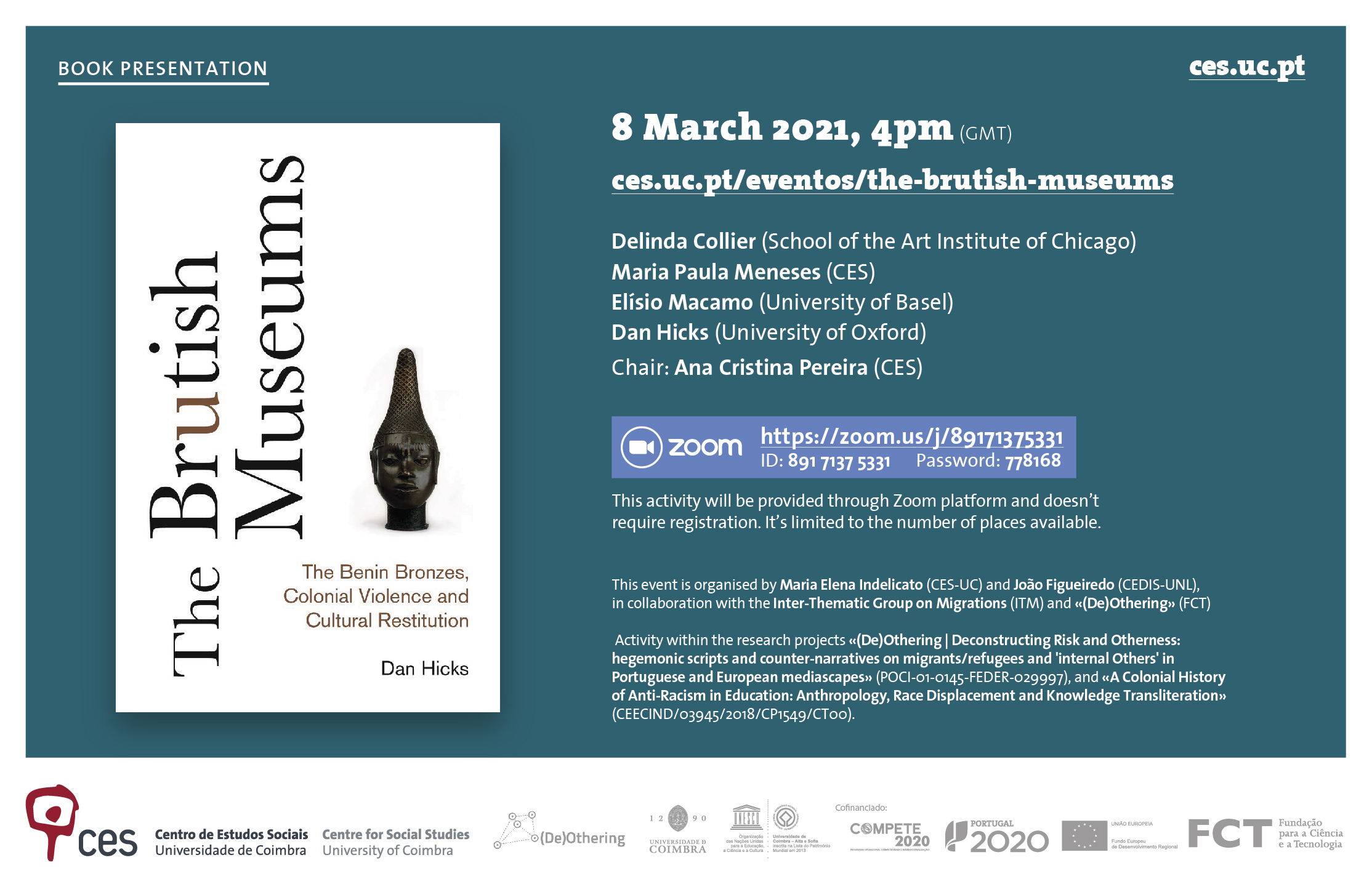 «The Brutish Museums: The Benin Bronzes, Colonial Violence and Cultural Restitution» by Dan Hicks<span id="edit_32608"><script>$(function() { $('#edit_32608').load( "/myces/user/editobj.php?tipo=evento&id=32608" ); });</script></span>