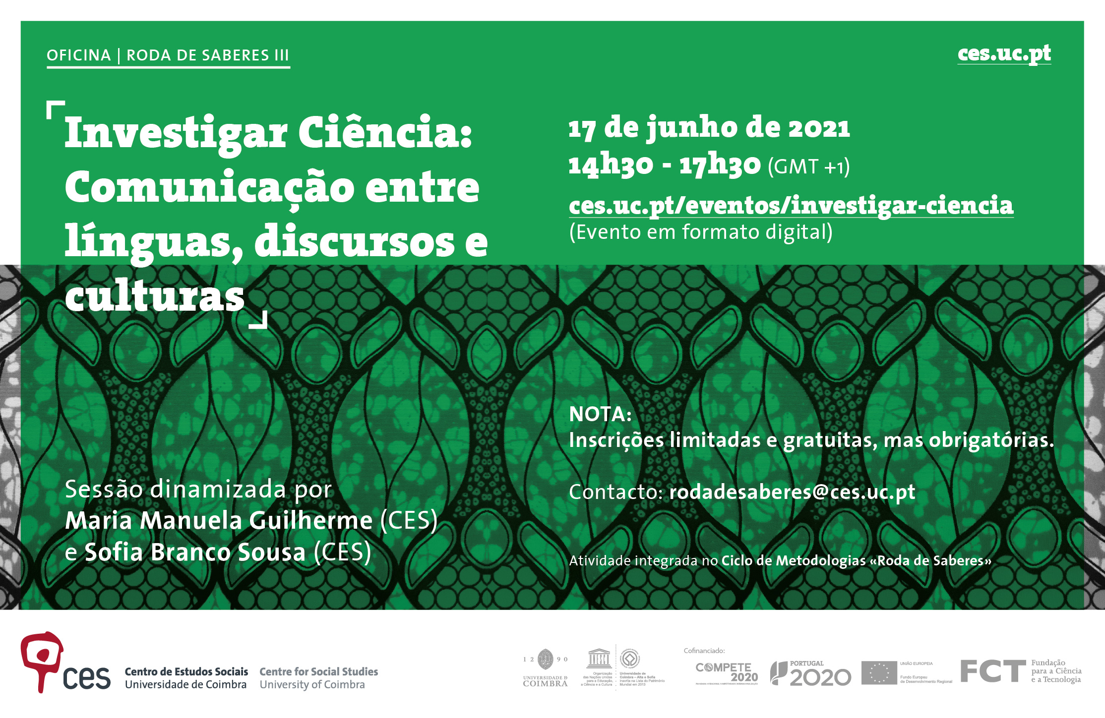 Researching Science: Communication between languages, discourses and cultures. <span id="edit_34138"><script>$(function() { $('#edit_34138').load( "/myces/user/editobj.php?tipo=evento&id=34138" ); });</script></span>