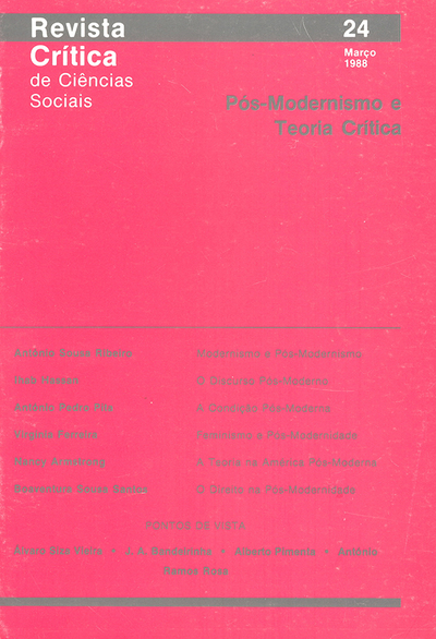 Pós-modernismo e Teoria Crítica